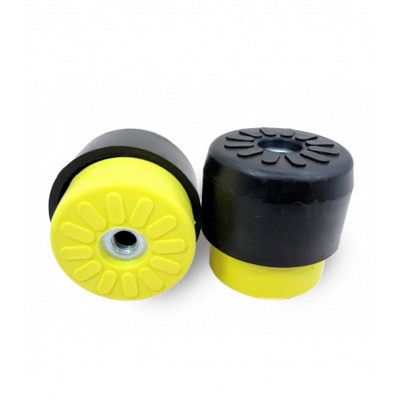Виброопоры REXFABER RFPMM65 с пружинным демпфером, до 65 кг (Комплект из 4 шт., жёлтые/синие) 🛠️🔧