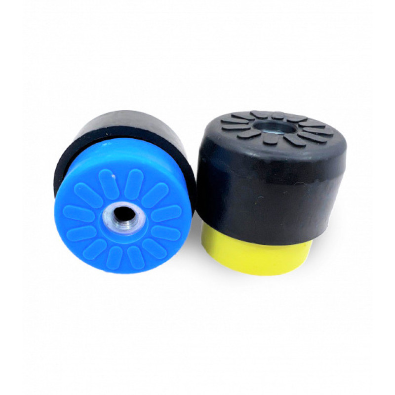 Виброопоры REXFABER RFPMM65 с пружинным демпфером, до 65 кг (Комплект из 4 шт., жёлтые/синие) 🛠️🔧