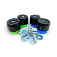 Виброопоры REXFABER (К-т из 4 шт.; зеленые/синие, до 40кг; с пружинным демпфером); RFPMM40