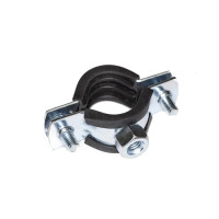 Хомут сантехнический 3/8" (15-18 мм) с гайкой М8, цинк